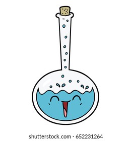 poción química de dibujos animados