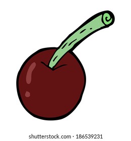 símbolo de cereza de dibujos animados