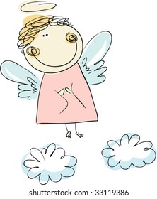 cartoon cherub angel cartoon cherub color colour wing cute love kid star child guard human protection fun sky cloud teen person flying christmas clouds dancing tiny young youth smiling art quality hal
