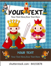 cartoon chess card