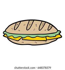 cartoon chesse sandwich