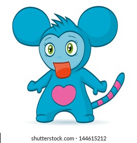 Cartoon chibi fantasy monster