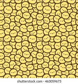 Cartoon Chick Seamless Pattern