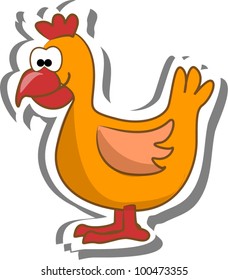 Cartoon chicken