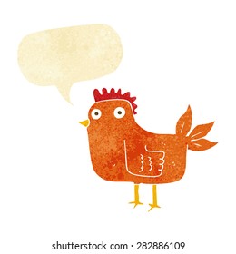 Cartoon-Huhn