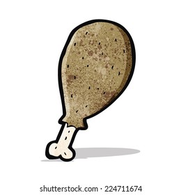 pierna de pollo de dibujos animados