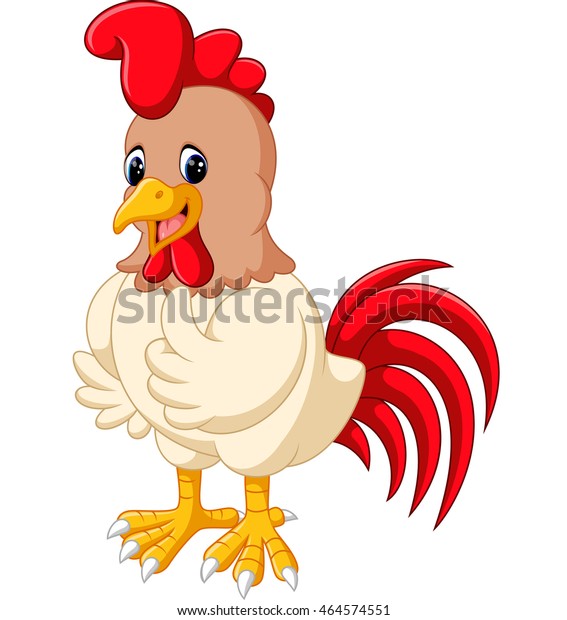 Cartoon Chicken Rooster Stock Vector (Royalty Free) 464574551