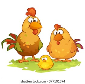 Cartoon Chickens