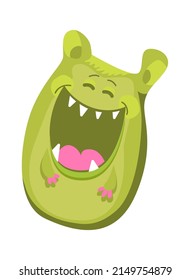 Cartoon Childish Funny monster. Vector illustration