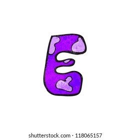 letra infantil e de dibujos animados