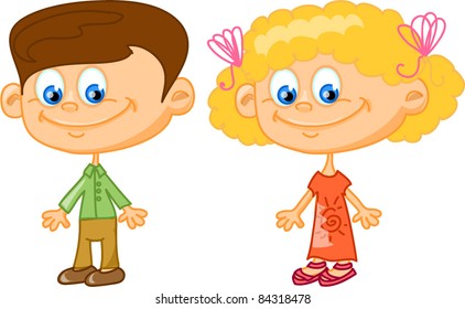 cartoon children