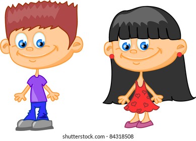 cartoon children
