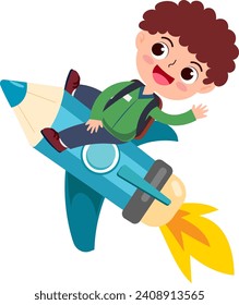 cartoon children back to school