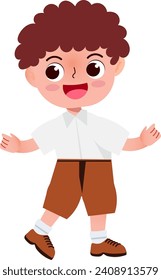 cartoon children back to school
