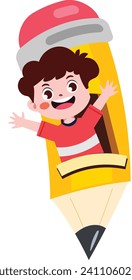 cartoon children back to school