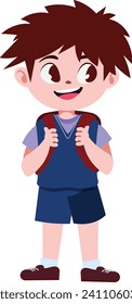 cartoon children back to school