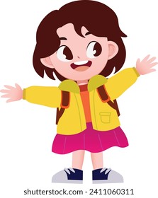 dibujos animados para niños de vuelta a la escuela