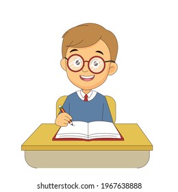 Cartoon children back to school background
