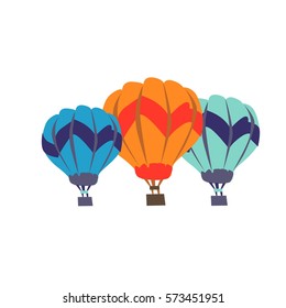 cartoon children illustration - balloons 