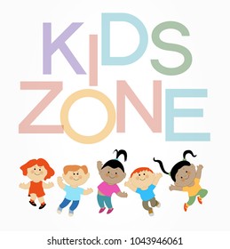 Niños dibujando. Patrón de diseño plano con niño.