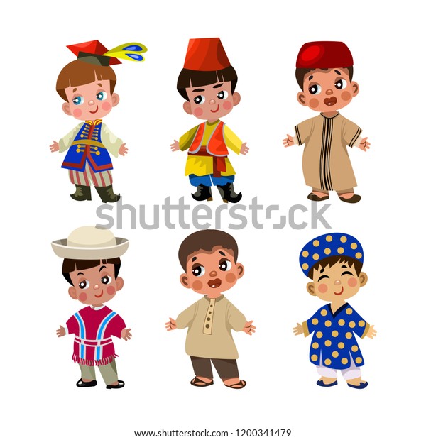 海賊の衣装を着たかわいい子どもたちのベクターイラスト漫画 のベクター画像素材 ロイヤリティフリー