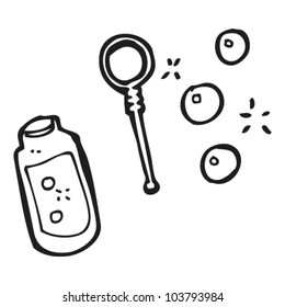 Blowing Bubbles Clipart Black And White