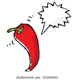 Cartoon chili pepper