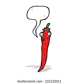 pimienta de chile de dibujos animados