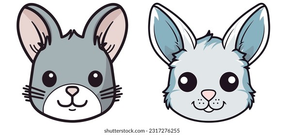 Cartoon chinchilla mascot vector material 