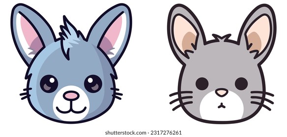 Cartoon chinchilla mascot vector material 
