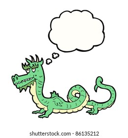 cartoon chinese dragon with speech bubble