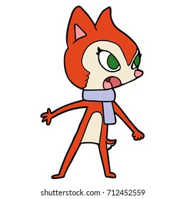 cartoon chipmunk wearing scarf