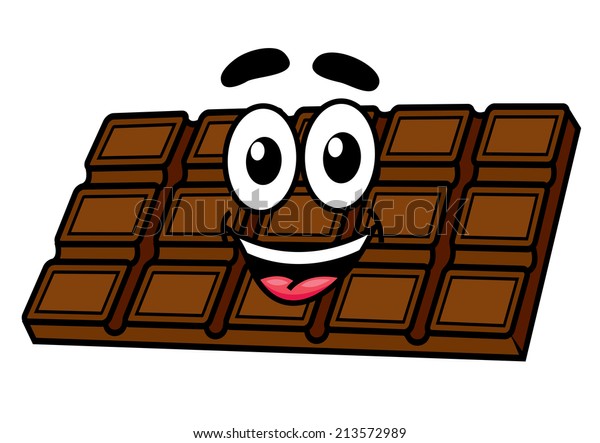 Cartoon Chocolate Character Face Eyes Mouth Stock Vector (Royalty Free ...