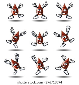 cartoon chocolate set
