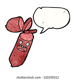cartoon chopped sausage