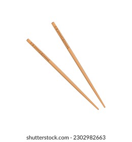 Cartoon Chopstick Icon Vector Design.