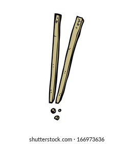 palillos de dibujos animados