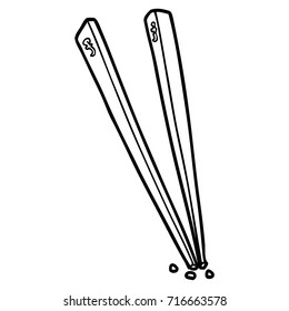palillos de dibujos animados