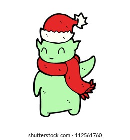 cartoon christmas alien