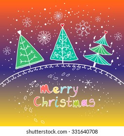 Cartoon Christmas background