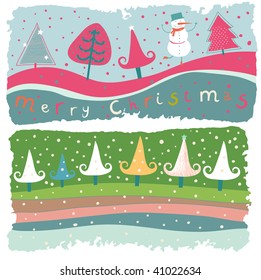 Cartoon Christmas background