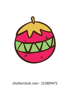 cartoon Christmas ball