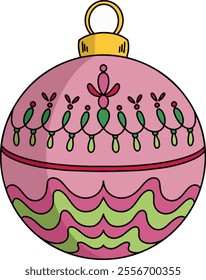 cartoon christmas ball bubble vector colorful