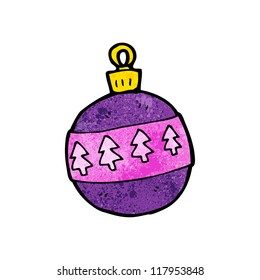 cartoon christmas bauble