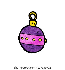 cartoon christmas bauble