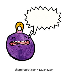 cartoon christmas bauble