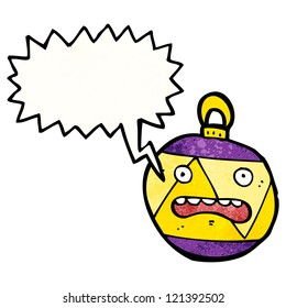 cartoon christmas bauble