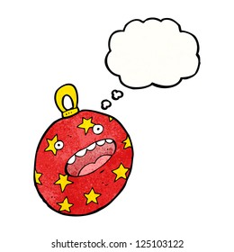 cartoon christmas bauble