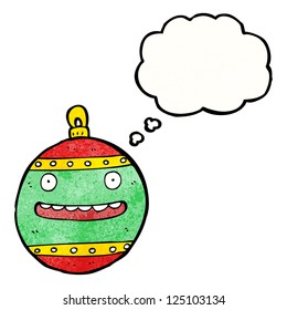 cartoon christmas bauble