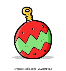 cartoon christmas bauble